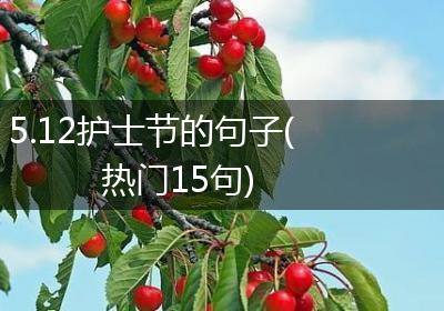 5.12护士节的句子(热门15句)
