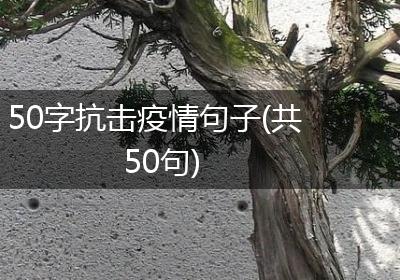 50字抗击疫情句子(共50句)