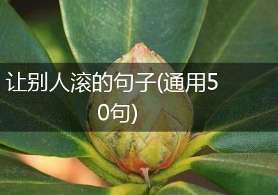 让别人滚的句子(通用50句)