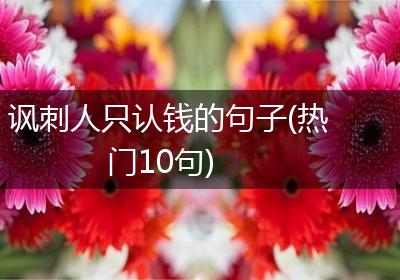 讽刺人只认钱的句子(热门10句)