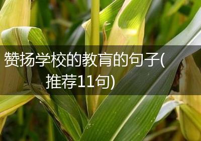 赞扬学校的教肓的句子(推荐11句)