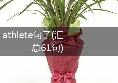 athlete句子(汇总61句)