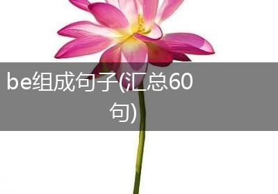 be组成句子(汇总60句)