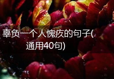 辜负一个人愧疚的句子(通用40句)