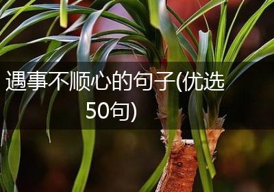 遇事不顺心的句子(优选50句)