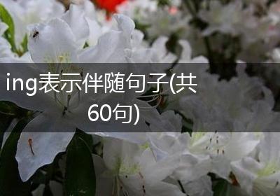 ing表示伴随句子(共60句)