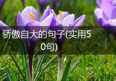 骄傲自大的句子(实用50句)