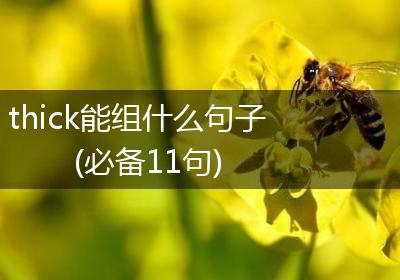 thick能组什么句子(必备11句)