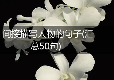 间接描写人物的句子(汇总50句)