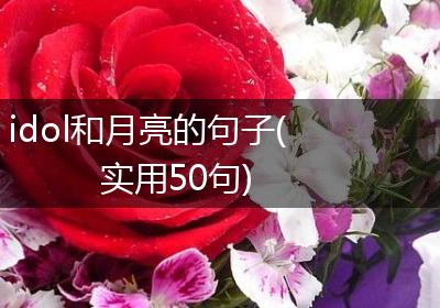 idol和月亮的句子(实用50句)