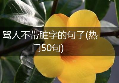骂人不带脏字的句子(热门50句)