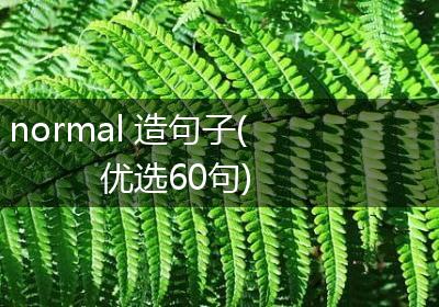 normal 造句子(优选60句)