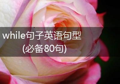 while句子英语句型(必备80句)