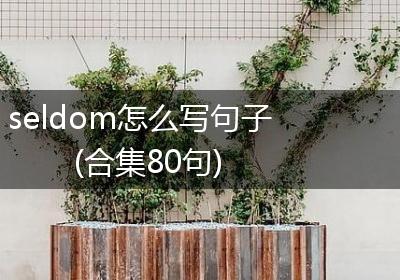 seldom怎么写句子(合集80句)