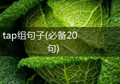 tap组句子(必备20句)