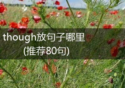 though放句子哪里(推荐80句)