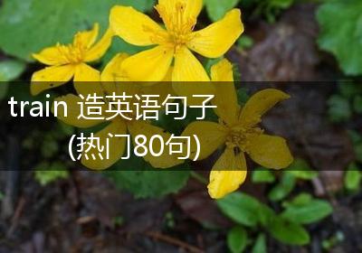 train 造英语句子(热门80句)
