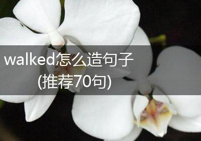 walked怎么造句子(推荐70句)