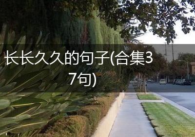 长长久久的句子(合集37句)