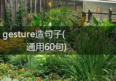 gesture造句子(通用60句)