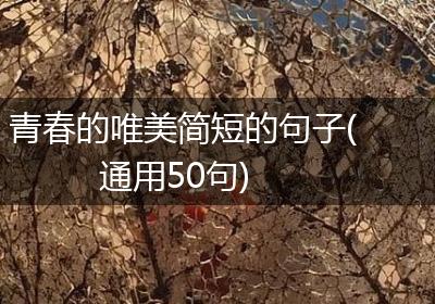 青春的唯美简短的句子(通用50句)