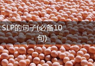 SLP的句子(必备10句)