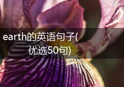 earth的英语句子(优选50句)
