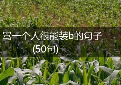 骂一个人很能装b的句子(50句)