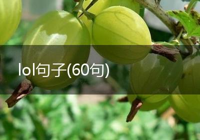 lol句子(60句)