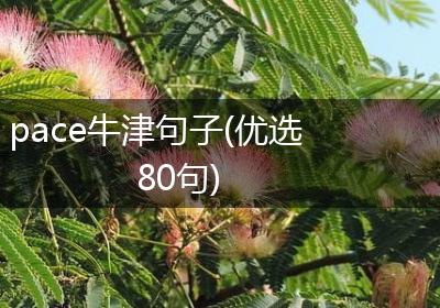 pace牛津句子(优选80句)