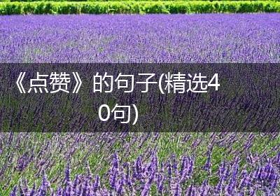 《点赞》的句子(精选40句)