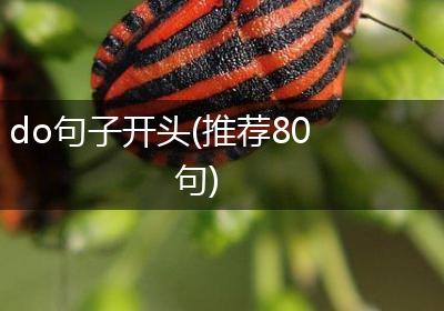 do句子开头(推荐80句)