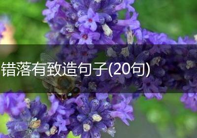 错落有致造句子(20句)