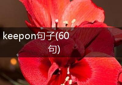keepon句子(60句)