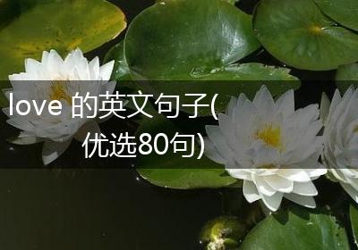 love 的英文句子(优选80句)