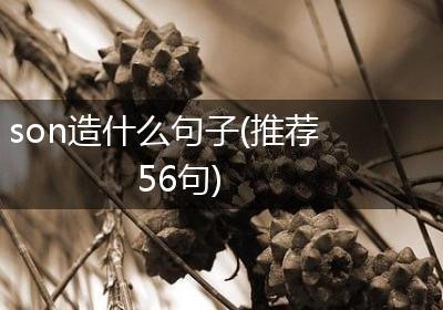 son造什么句子(推荐56句)