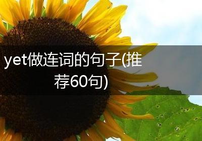 yet做连词的句子(推荐60句)