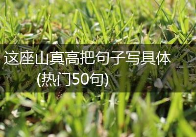 这座山真高把句子写具体(热门50句)