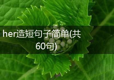 her造短句子简单(共60句)