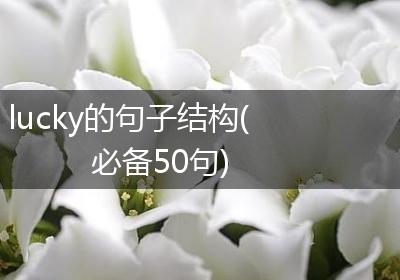 lucky的句子结构(必备50句)
