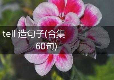 tell 造句子(合集60句)