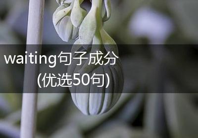 waiting句子成分(优选50句)