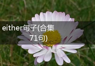 either句子(合集71句)