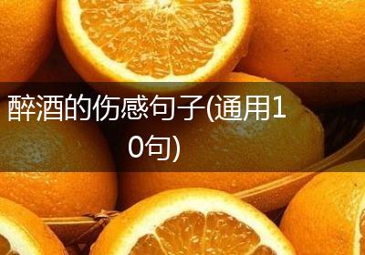 醉酒的伤感句子(通用10句)