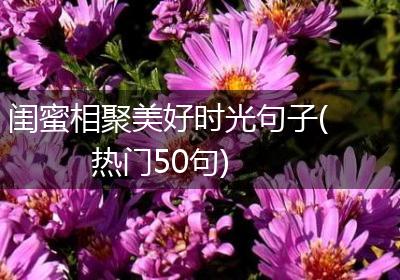 闺蜜相聚美好时光句子(热门50句)