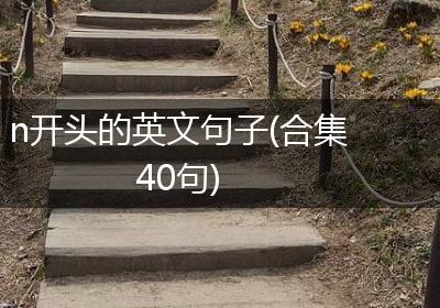 n开头的英文句子(合集40句)