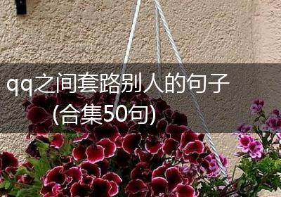 qq之间套路别人的句子(合集50句)