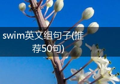 swim英文组句子(推荐50句)
