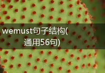 wemust句子结构(通用56句)
