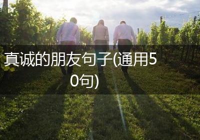 真诚的朋友句子(通用50句)
